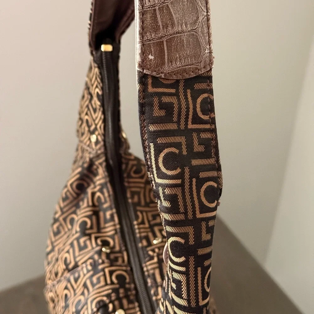Liz Claiborne Monogram Handbag - Brown